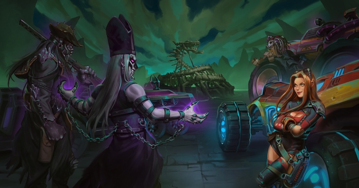 Heavy Metal Machines characters with vehicles