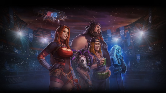 Heavy Metal Machines characters in arena