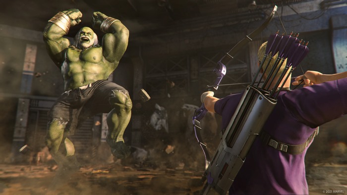 Hulk and Hawkeye from Marvel's Avengers 4K