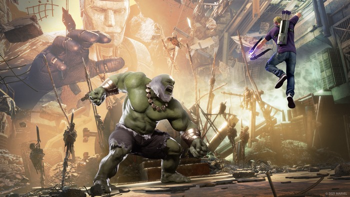 Hulk and Hawkeye from Marvel's Avengers in 4K