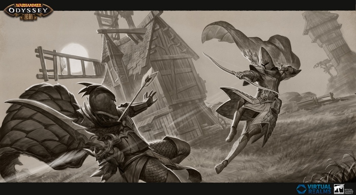 Warhammer: Odyssey Elves in combat