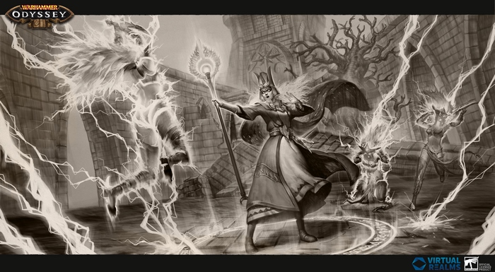 Warhammer: Odyssey lightning magic battle