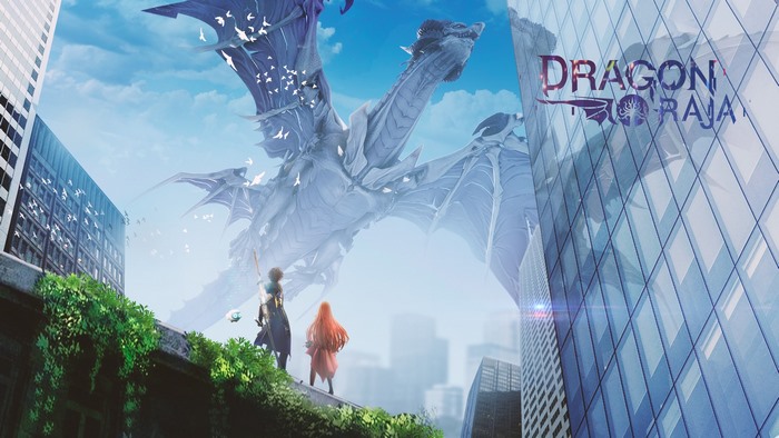 Dragon Raja game art with dragon and characters