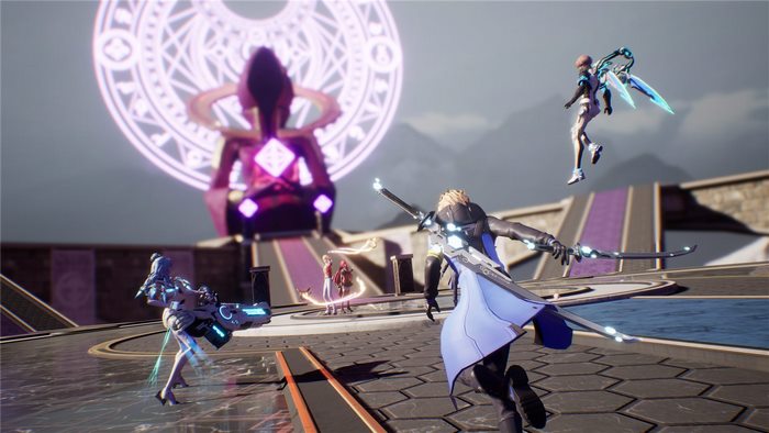 Dragon Raja characters in a battle arena