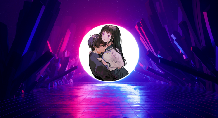 Hotarou x Chitanda from Hyouka