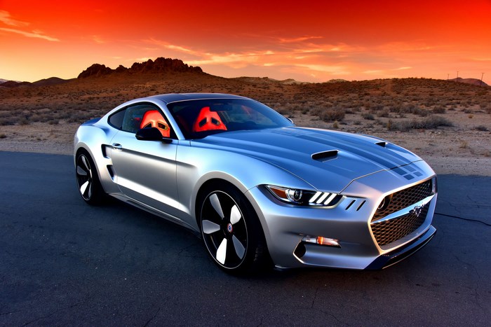 Silver Galpin Auto Sports Rocket (2015) car in desert landscape