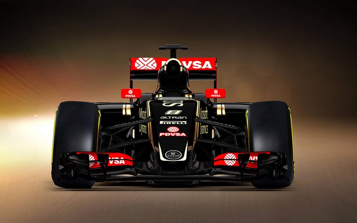 Lotus E23 Formula 1 car front view