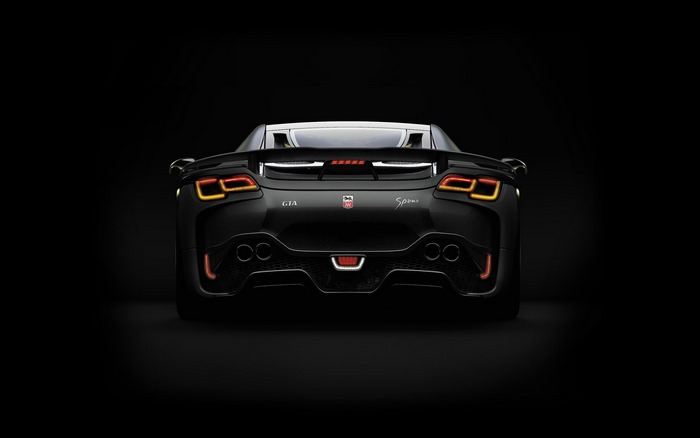 GTA Spano (2015) Black Sport Car Rear View