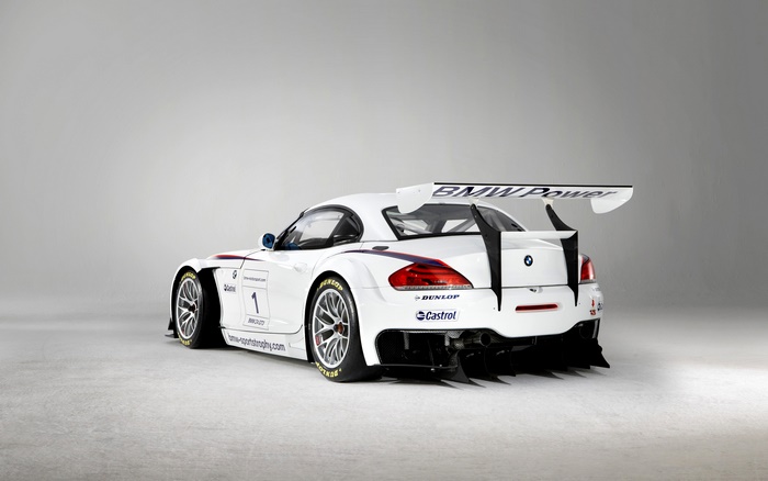White 2010 BMW Z4 GT3 Race Car