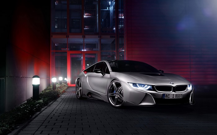 AC Schnitzer BMW i8 Silver Car