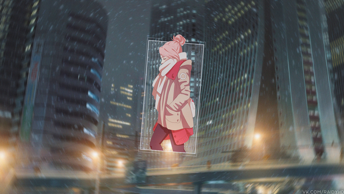 Sakura Haruno in a Winter City