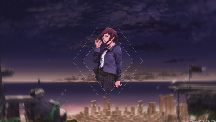 Lain Iwakura from Serial Experiments Lain 4K