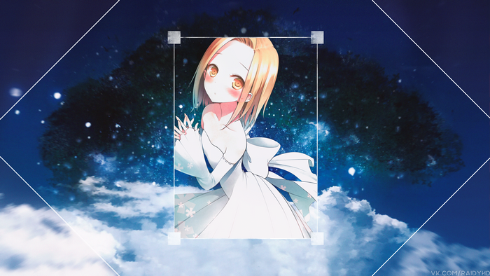 Elaine from The Seven Deadly Sins in a white dress