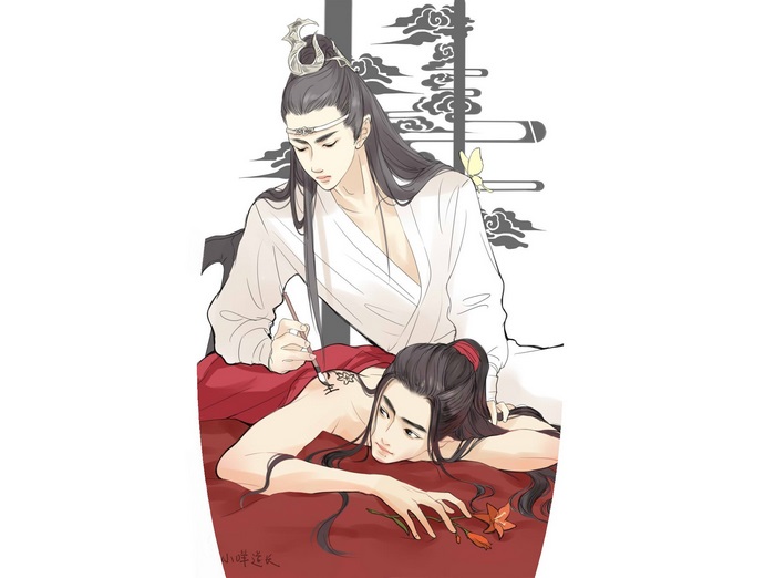 Lan Zhan and Wei Wuxian from The Untamed