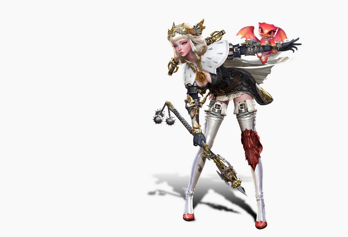 Fantasy Woman Warrior with Dragon