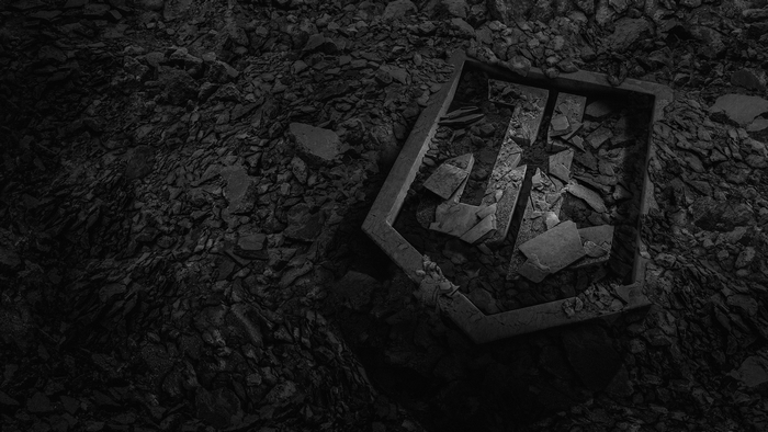 Zack Snyder's Justice League Logo on Rocks
