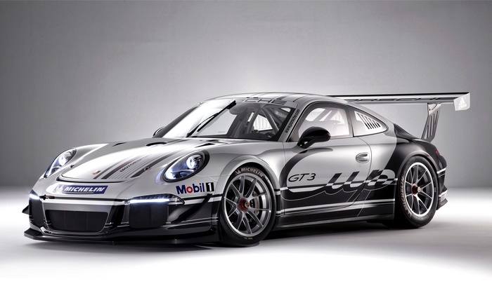 Porsche 911 GT3 Cup race car with Mobil 1 and Michelin livery