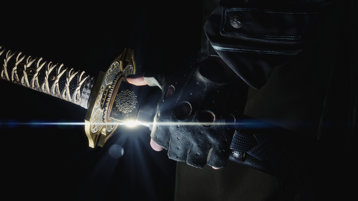 Vergil from DMC 5 holding Yamato