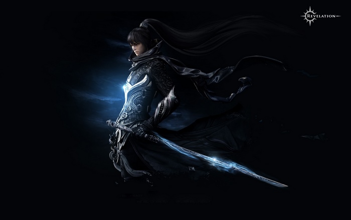 Revelation Online character with glowing sword