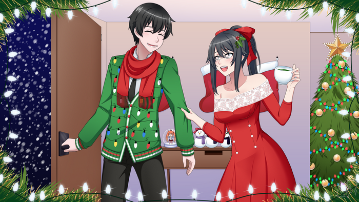 Yandere Simulator 4K: Taro Yamada and Ayano Aishi Christmas