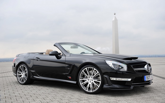 Black Brabus 800 Roadster Convertible Car