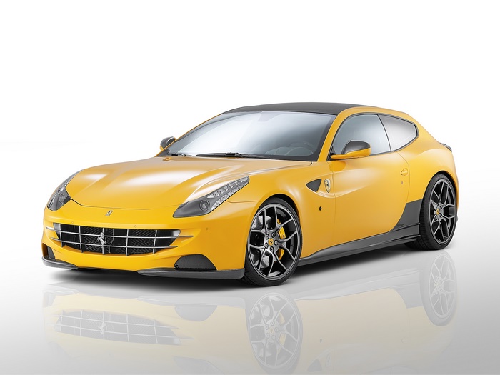 Novitec Rosso Ferrari FF (2012) yellow sports car