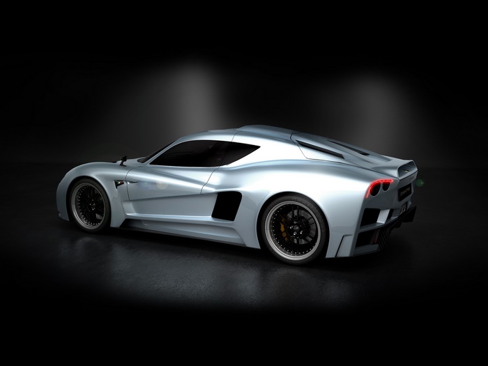 Mazzanti Evantra Silver Sport Car