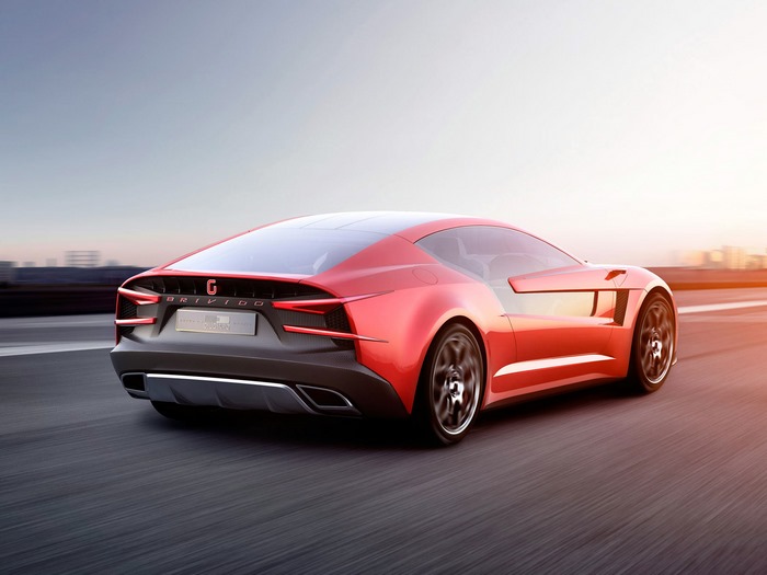 Italdesign Brivido Concept car driving on a road