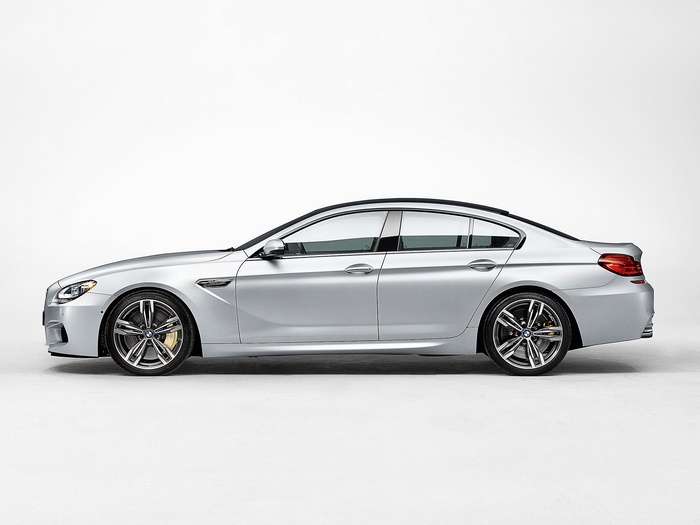 Silver BMW M6 Gran Coupe