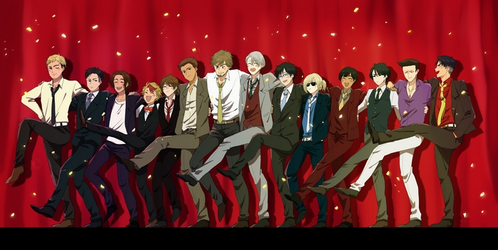 Yuri!!! on Ice characters on red carpet