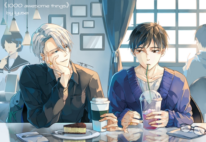 Victor Nikiforov and Yuuri Katsuki from Yuri!!! On Ice