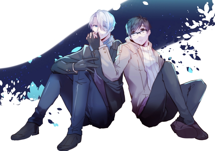Yuuri Katsuki and Victor Nikiforov from Yuri!!! On Ice 4K