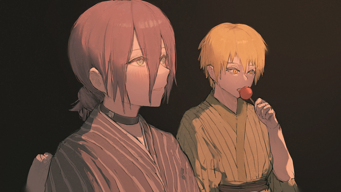 Denji and Reze from Chainsaw Man