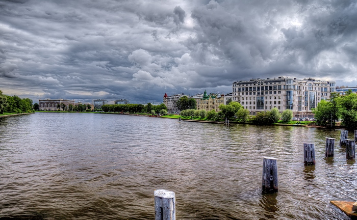 Saint Petersburg 4K Russia River Architecture Cloud Sky