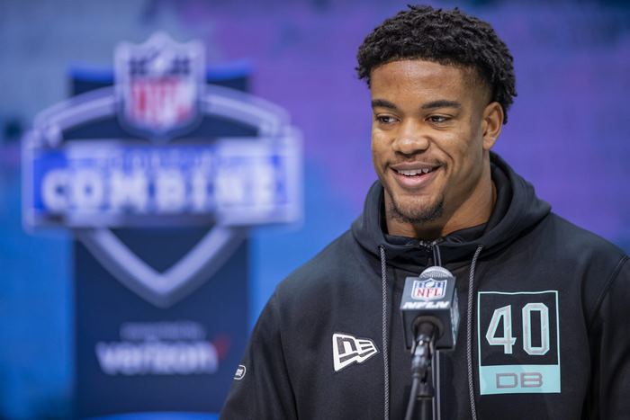 Jeremy Chinn at NFL Combine