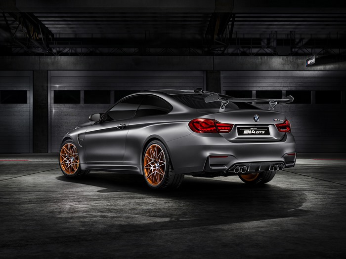 BMW M4 GTS Concept Coupe in a Garage