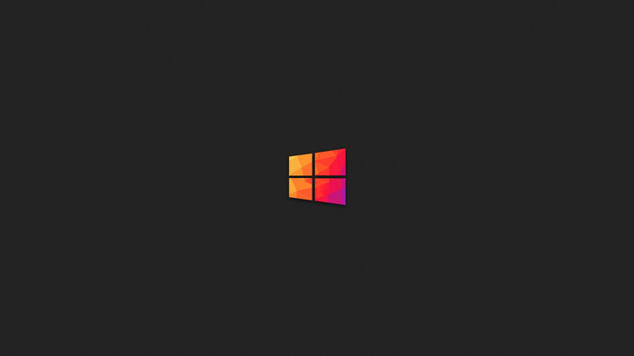 Windows logo with colorful geometric pattern