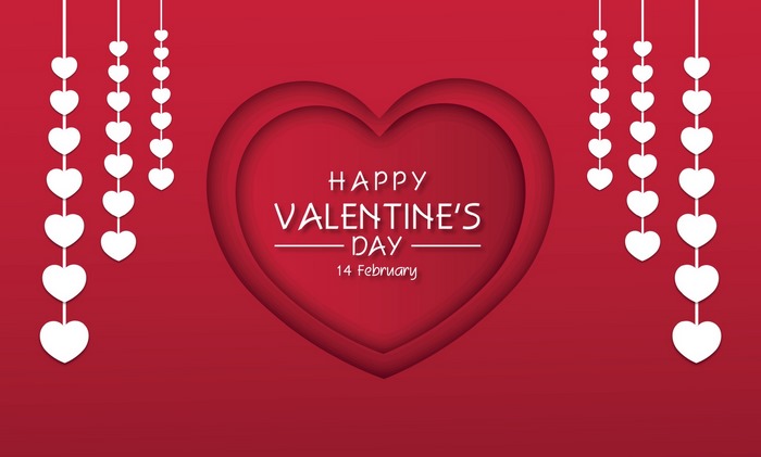 Happy Valentine's Day Heart Decoration