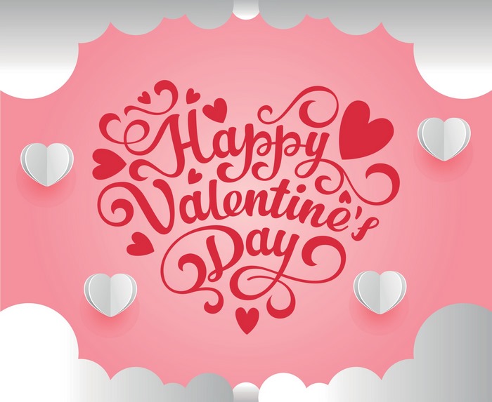 Happy Valentine's Day Heart Design