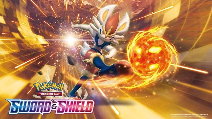 Cinderace from Pokemon Sword & Shield Trading Card Game