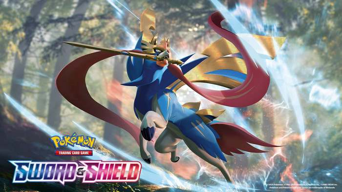 Zacian from Pokemon Sword and Shield Trading Card Game