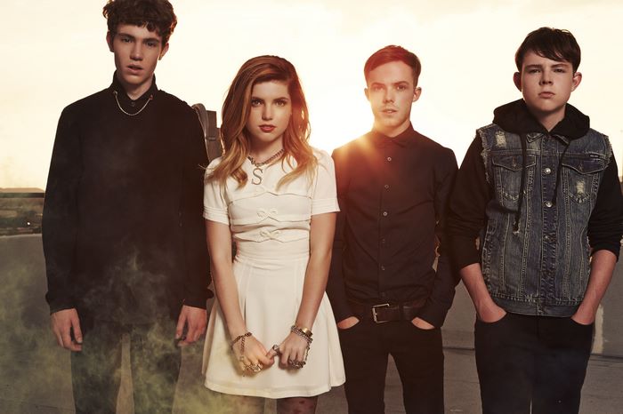 Echosmith band members posing outdoors