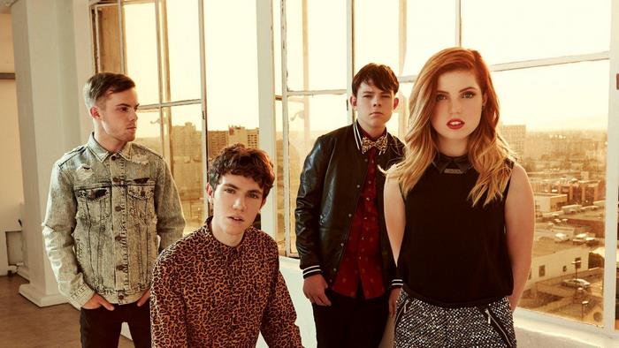 Echosmith band members in studio