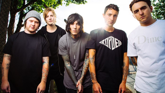 Bring Me The Horizon band members posing