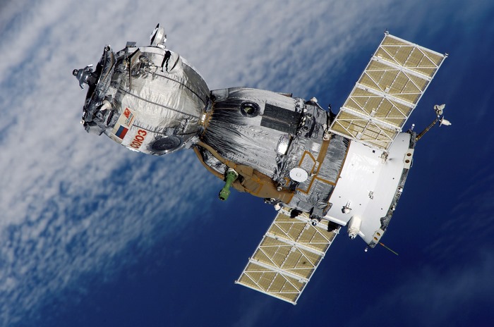 Soyuz spacecraft in orbit