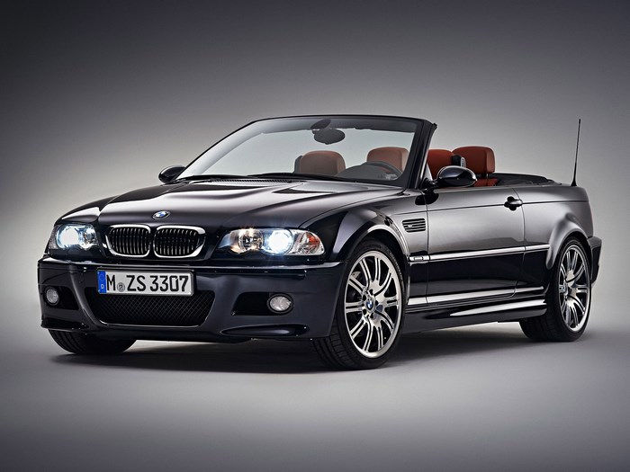 Black 2001 BMW M3 Convertible