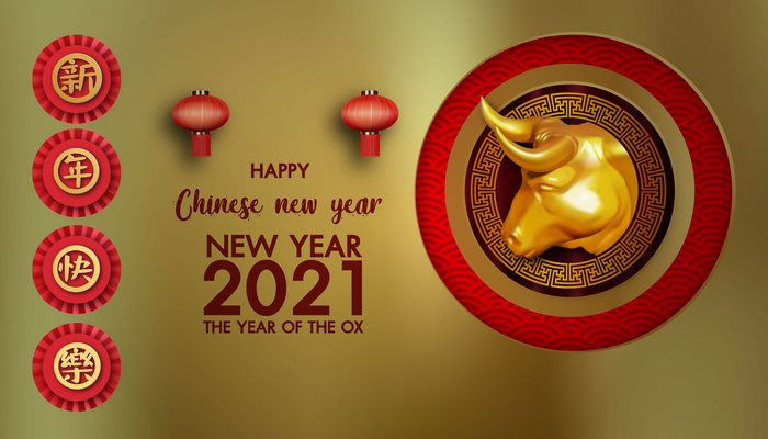 Happy Chinese New Year 2021 Year of the Ox