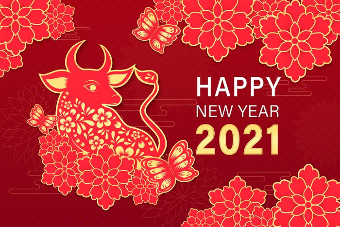 Happy New Year 2021 Chinese New Year 4K