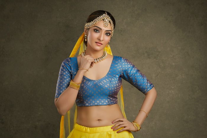 Akshara Reddy in traditional Indian attire