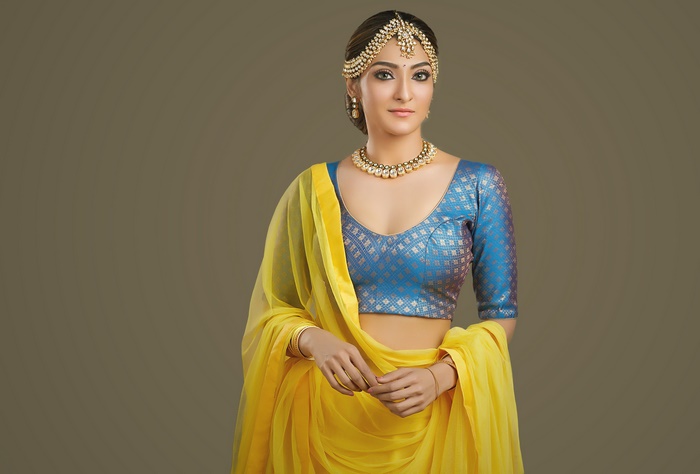 Akshara Reddy in traditional Indian attire